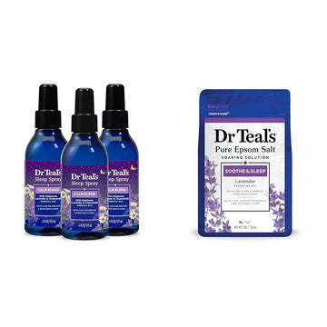 Dr Teal's Sleep Spray with Melatonin & Essential Oil Blend, 6 fl oz (Pack of 3)