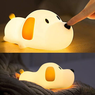 LED Lying Flat Duck Night Light, 3 Level Dimmable Nursery Nightlight,Cute Lamps Silicone Squishy Light Up Duck,Rechargeable Bedside Touch Lamp for Breastfeeding Toddler Baby Kids Decor