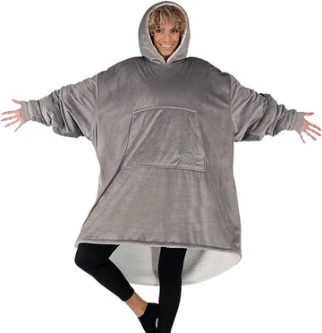 THE COMFY Original | Oversized Microfiber & Sherpa Wearable Blanket, Seen On Shark Tank, One Size Fits All