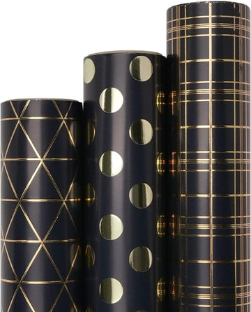 Blavermant Birthday Wrapping Paper Rolls, Gift Wrapping Paper Mini Roll - 17