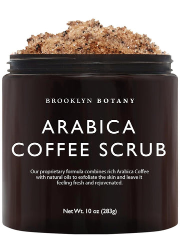 Brooklyn Botany Brown Sugar Body Scrub - Moisturizing and Exfoliating Body, Face, Hand, Foot Scrub - Fights Acne, Fine Lines & Wrinkles, Great Gifts For Women & Men - 10 oz