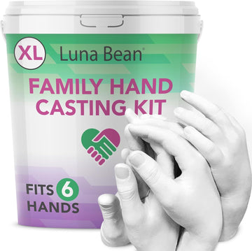 Luna Bean Hand Casting Kit – Couples Gifts Idea, Anniversary for Couple Gift, Mothers Day Gifts, Fun Date Night Ideas, Gift for Women and Men, Hand Molding Kit, Valentines Day, Christmas