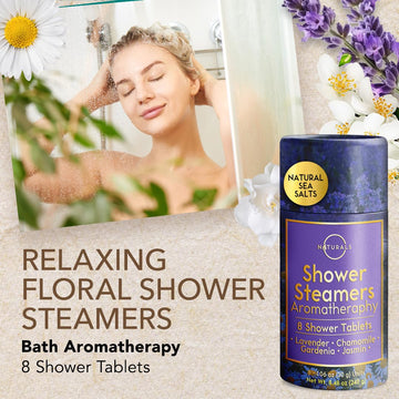 8-Pcs Shower Steamers Aromatherapy - Birthday Gifts for Women - Shower Bombs Aromatherapy, Eucalyptus Shower Steamer Relaxation Spa Gifts Shower Bomb - Self Care Unique Gifts for Women and Men