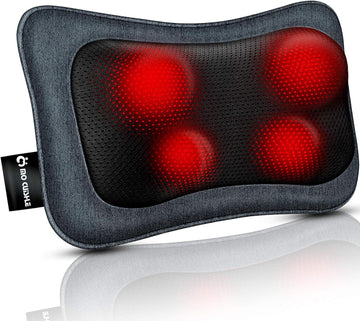 Mo Cuishle Shiatsu Neck Back Massager Pillow with Heat, Deep Tissue Kneading Massage for Back, Neck, Shoulder, Leg, Foot, Gift for Men Women Mom Dad, Stress Relax at Home Office and Car