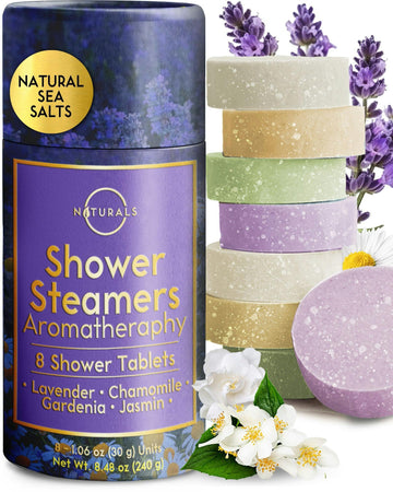 8-Pcs Shower Steamers Aromatherapy - Birthday Gifts for Women - Shower Bombs Aromatherapy, Eucalyptus Shower Steamer Relaxation Spa Gifts Shower Bomb - Self Care Unique Gifts for Women and Men